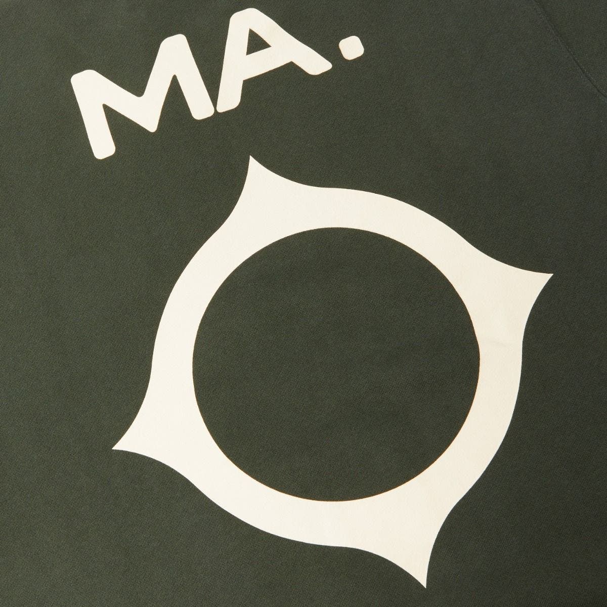 MA.STRUM  Oversized Back Logo Print Sweat
