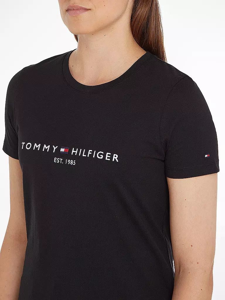 TOMMY HILFIGER T-Shirt Regular Fit  schwarz
