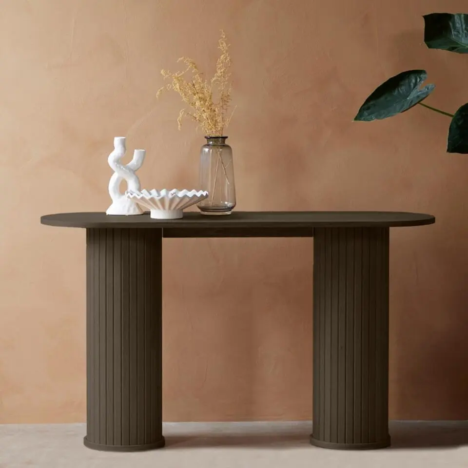 Sidetable Donker Eikenhout - 130x40x75cm - Nola