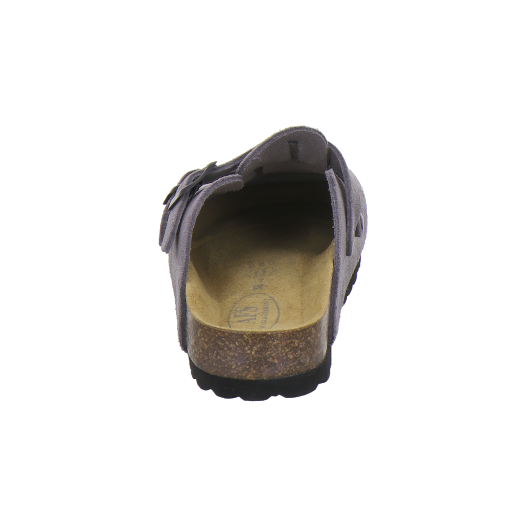 modischer Clogs Damen Leder graphit Velour