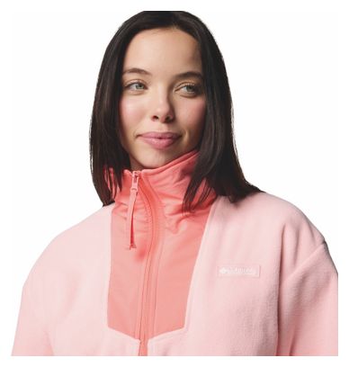 Polaire Columbia 1/2 Zip Sequoia Grove Rose Femme