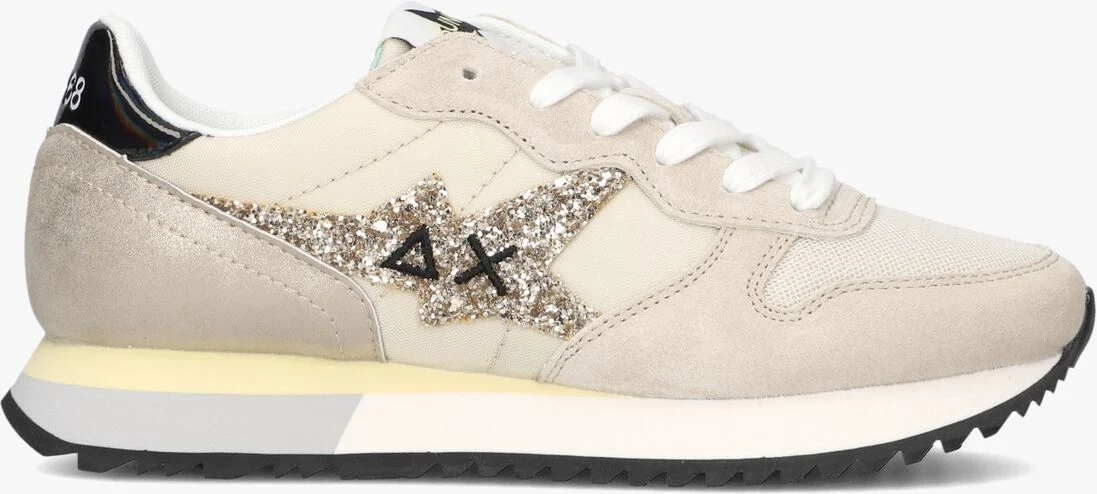 SUN68 beige sun68 lage sneakers stargirl glitter logo