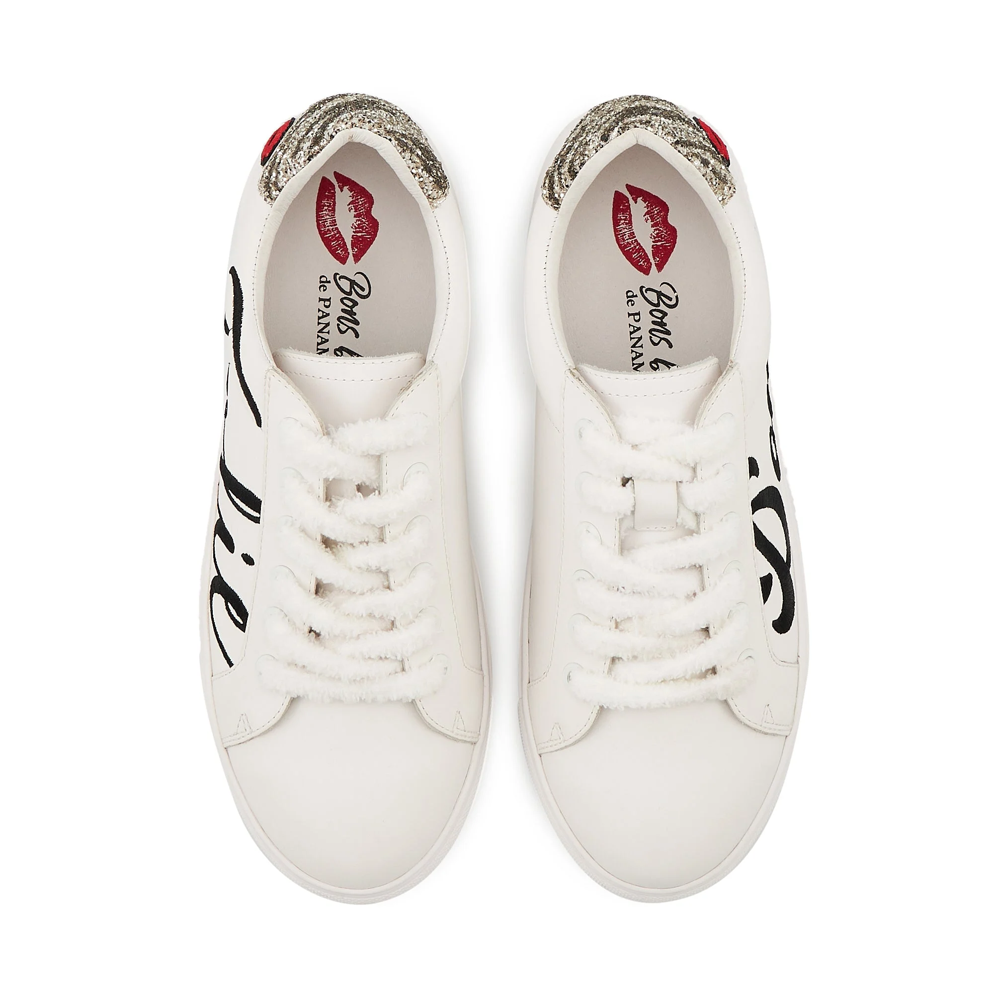 SIMONE FOLIE DOUCE - Sneakers en cuir | Blanc