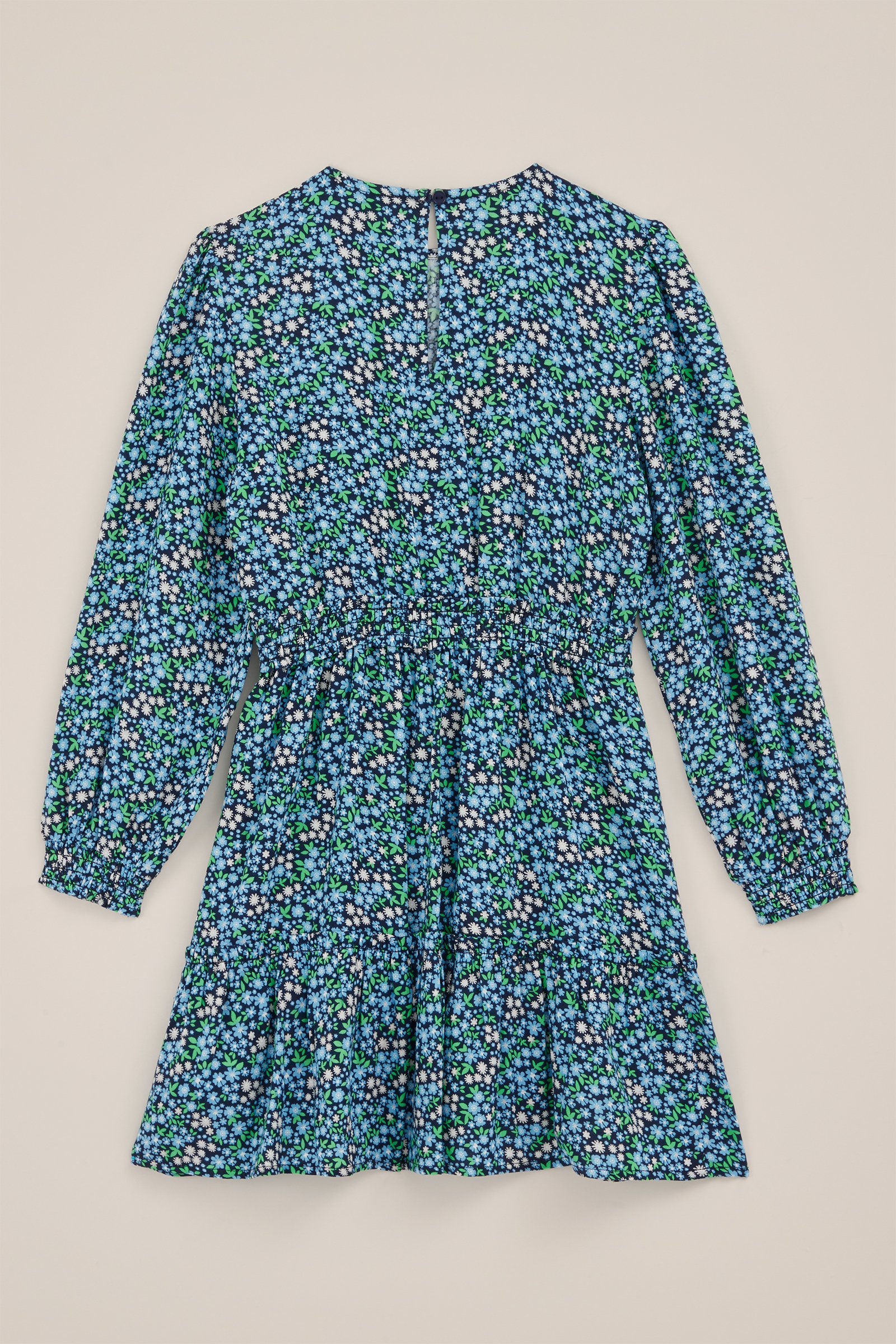 Meisjes jurk met dessin WE Fashion Donkerblauw