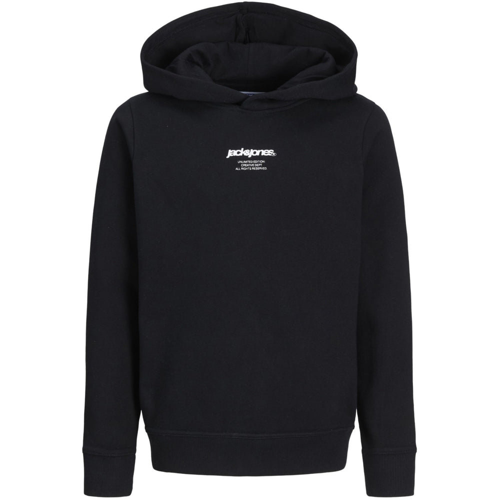 Køb Jack & Jones Junior Black Tarmac Camo Back Print Hættetrøje