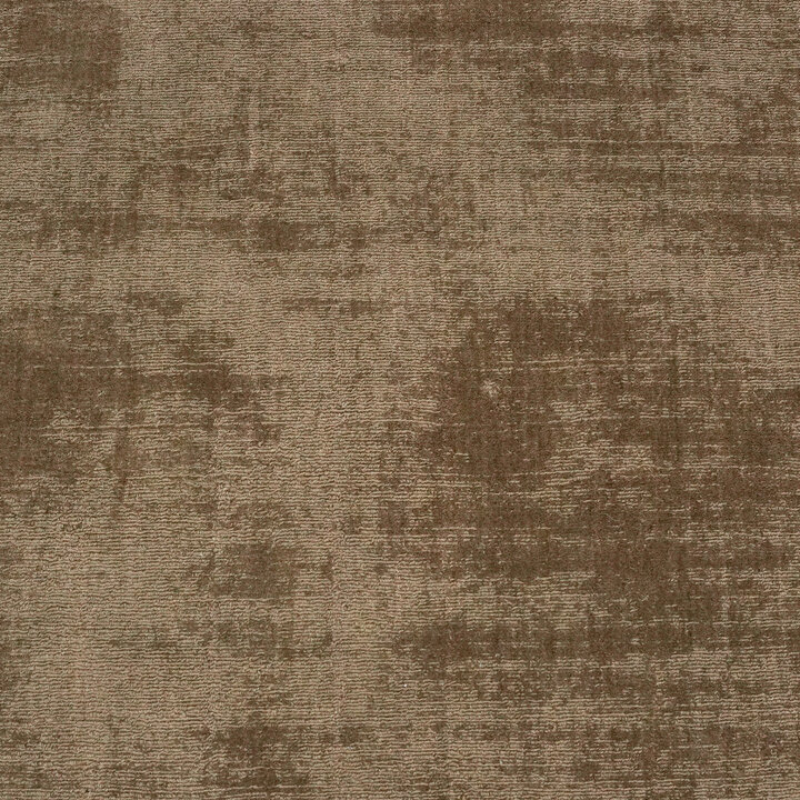 Laagpolig vloerkleed - Lucien Border Bruin | Mid-century modern