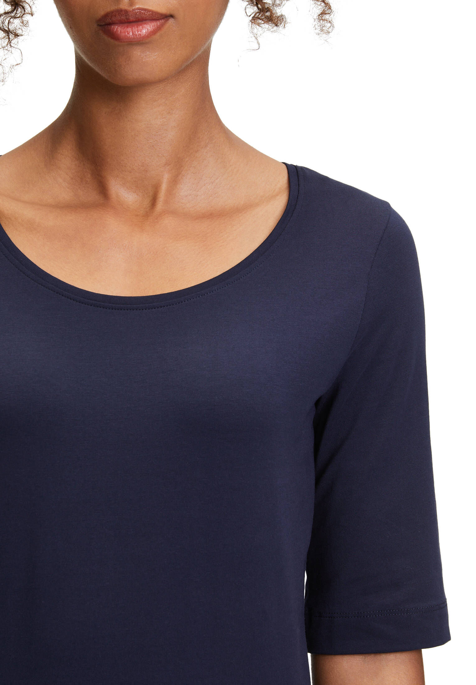 Cartoon| Damen Basic Shirt mit Rundhalsausschnitt