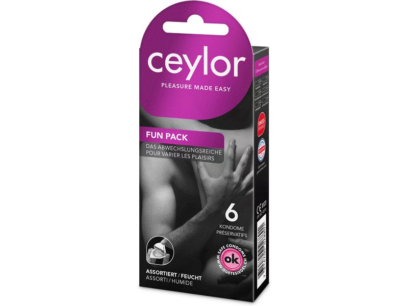 ceylor Kondome Fun Pack 6 Stück Präservative in Mixpackung