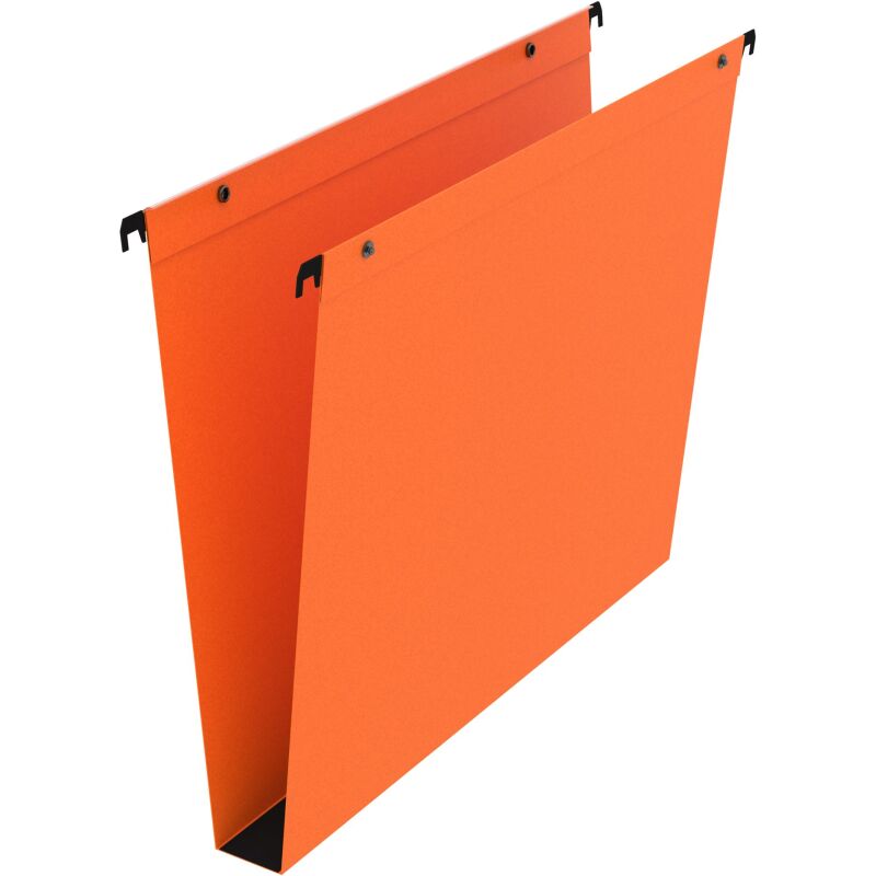 Dossier suspendu pour tiroirs kraft Premium Buneau fond 30 mm orange