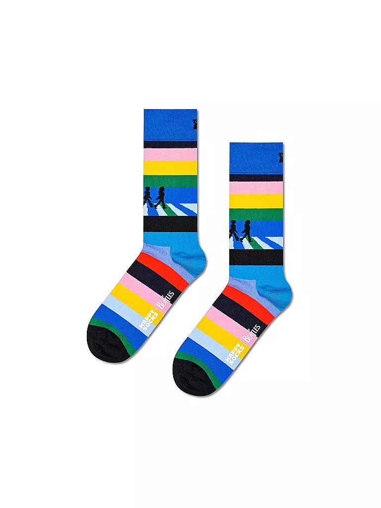 HAPPY SOCKS Herren Geschenkbox Socken BEATLES 3er Pkg 41-46 turquoise bunt