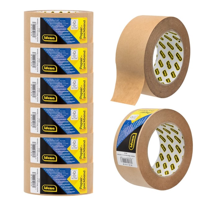 Papierpackband - braun - extra stark - 50 m x 50 mm