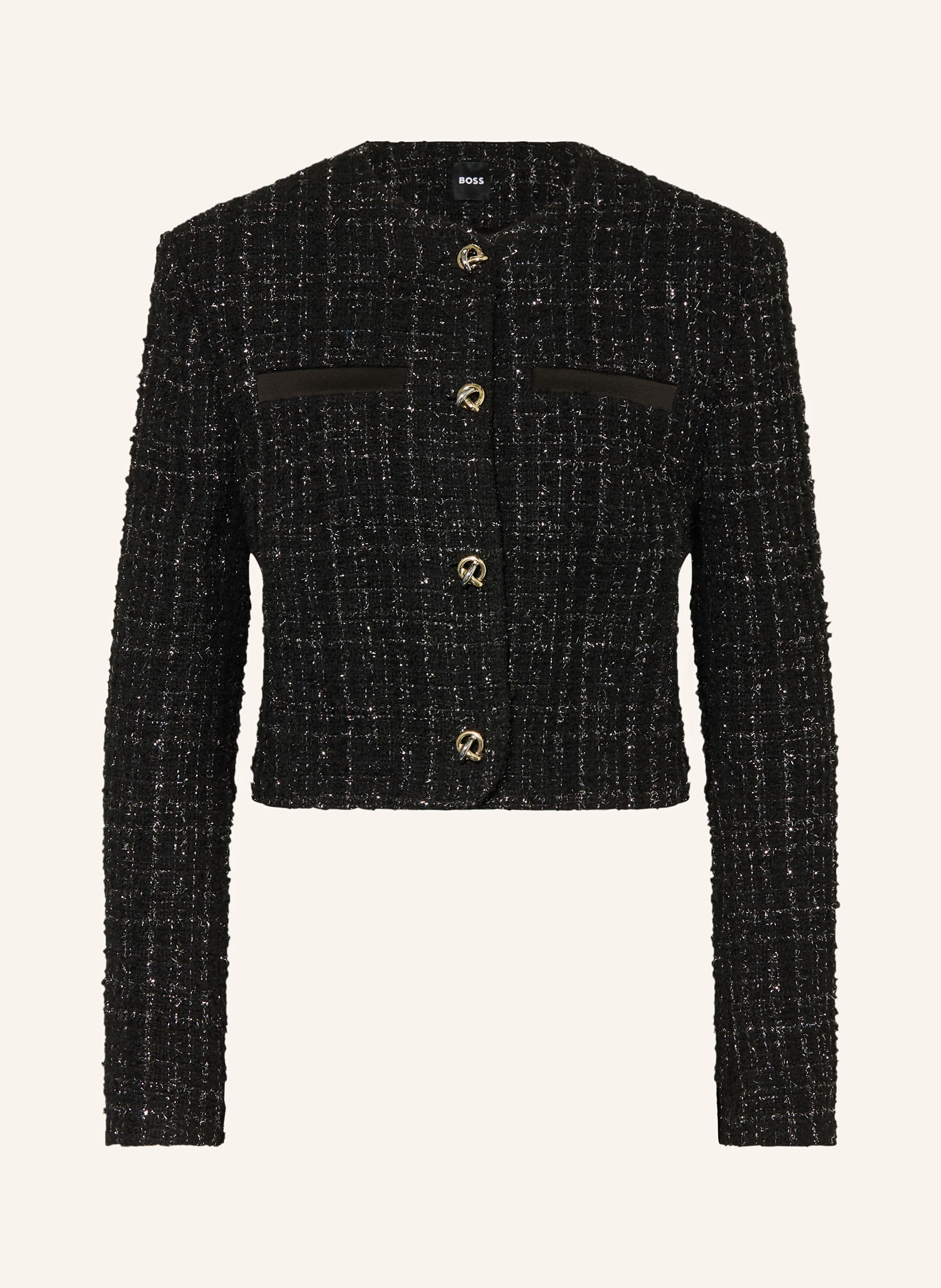BOSS Tweed-Jacke JOLENA mit Glitzergarn