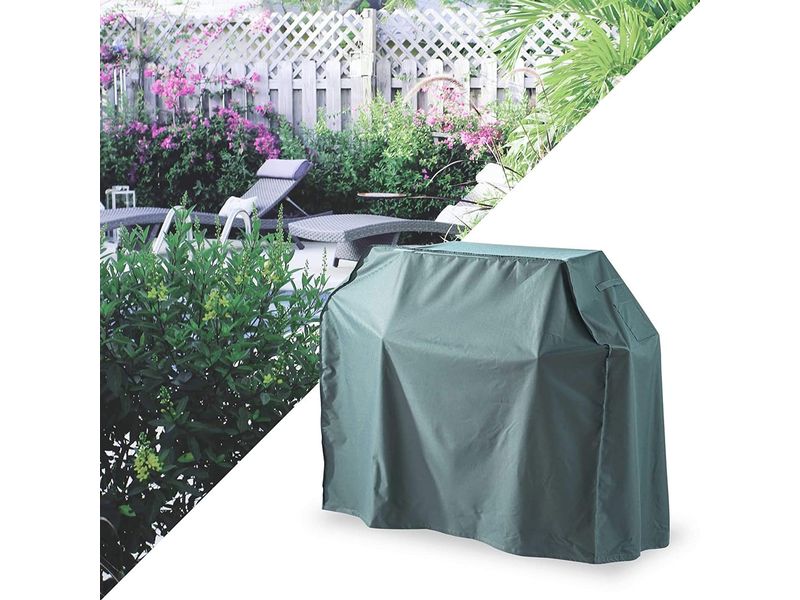 Lumaland Gartenmöbelabdeckhaube Grill - 183 x 68 x 133 cm 2 Wasserdichte Grillabdeckung für Gartenmöbel