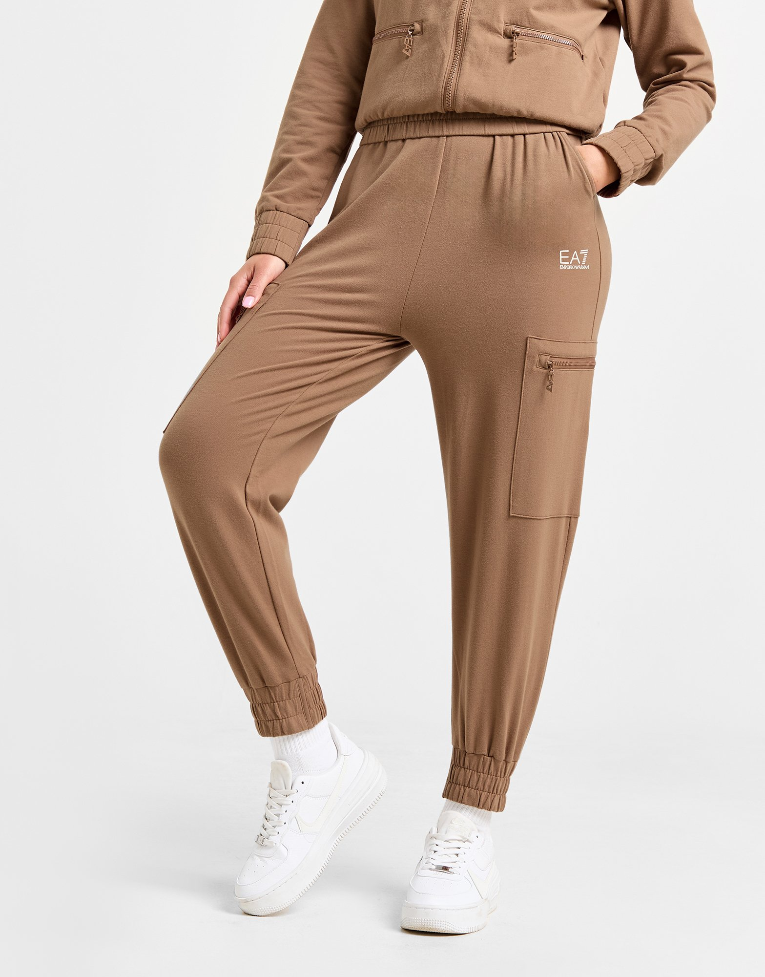 Emporio Armani EA7 Ensemble de survêtement Zippé Cargo Femme