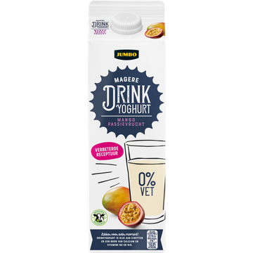 Jumbo Drinkyoghurt Mango/ Passievrucht 0% Vet 1 L