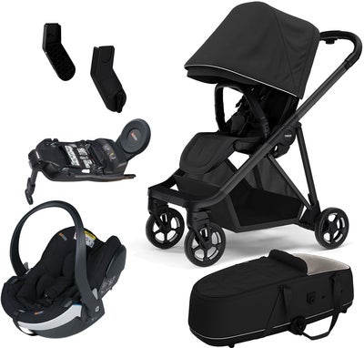 Thule Shine Duovogn inkl. BeSafe iZi Go Modular X2 & Base, Black/Black