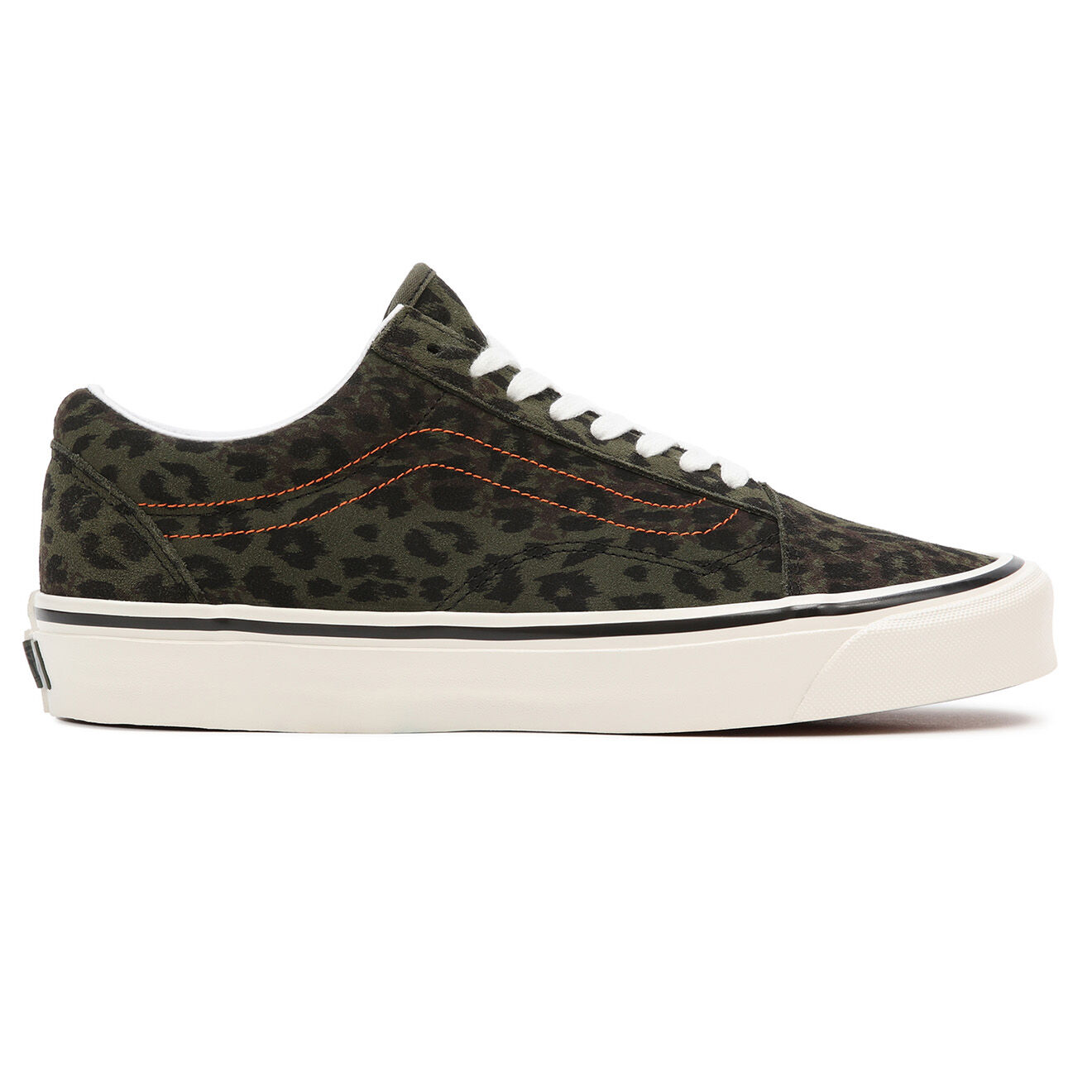 Vans Sneakers en Velours de Cuir Old Skool 36 DX kaki