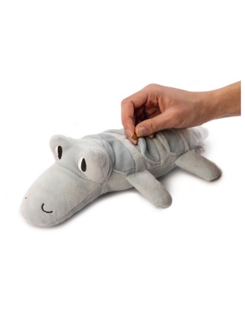 Beeztees Puppy Krokodil Jake - Hondenspeelgoed - 32x18x8 cm 65 g Groen