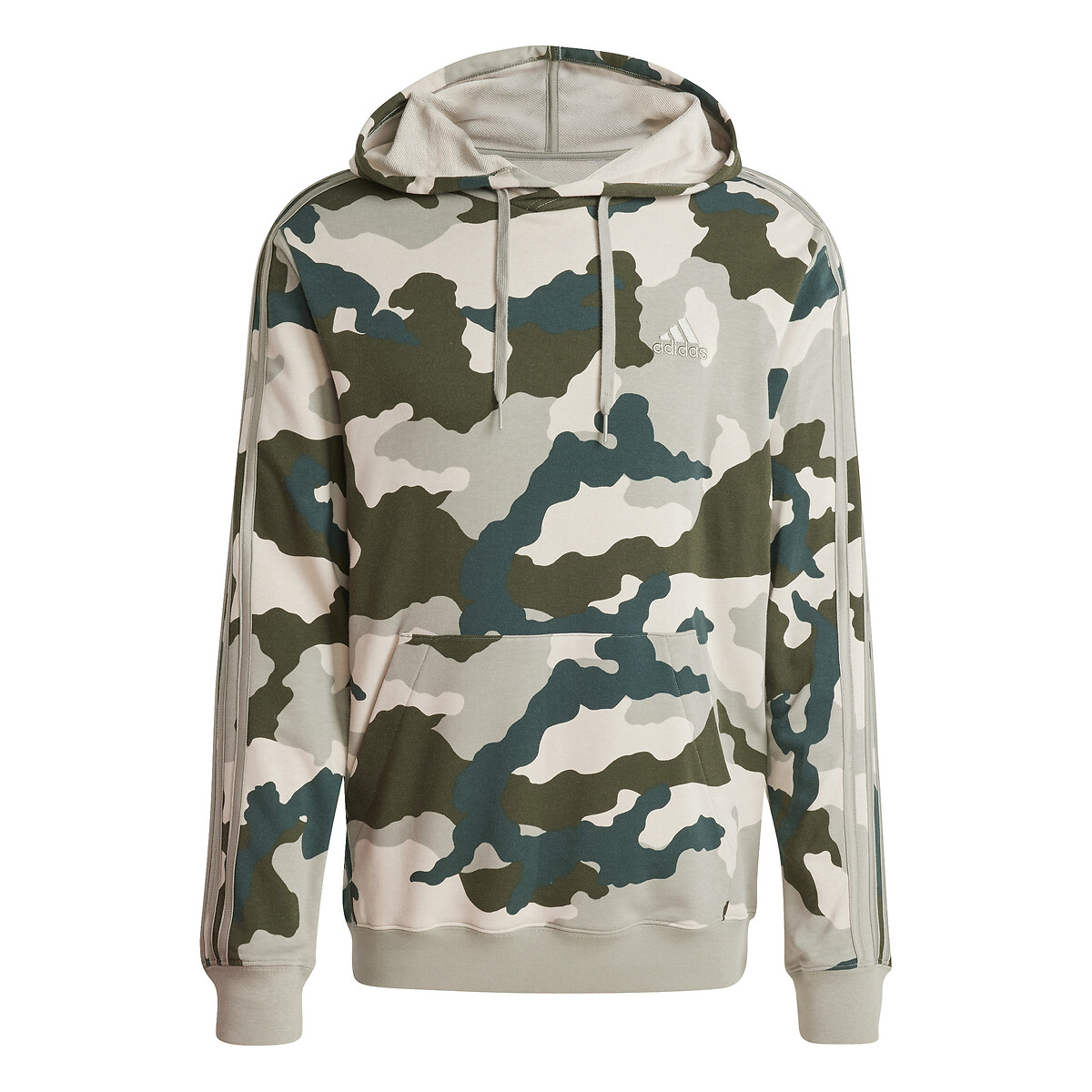 ADIDAS ROUPAS ESPORTIVAS<br>Moletom com capuz e estampa camuflada
