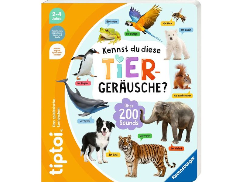 tiptoi Lernbuch Kennst du diese Tiergeräusche? Interaktives Lernbuch für Kinder