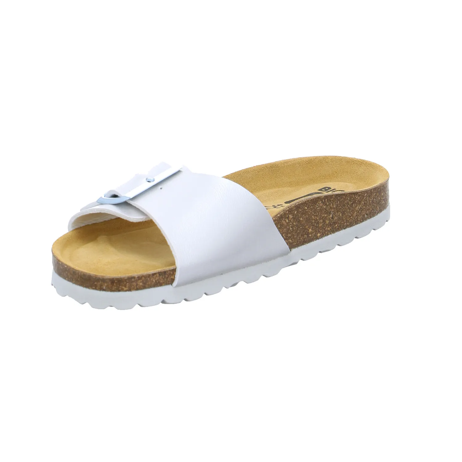 BIOLife Bio-Fussbett Offwhite Lederimitat  mit Lederfussbett