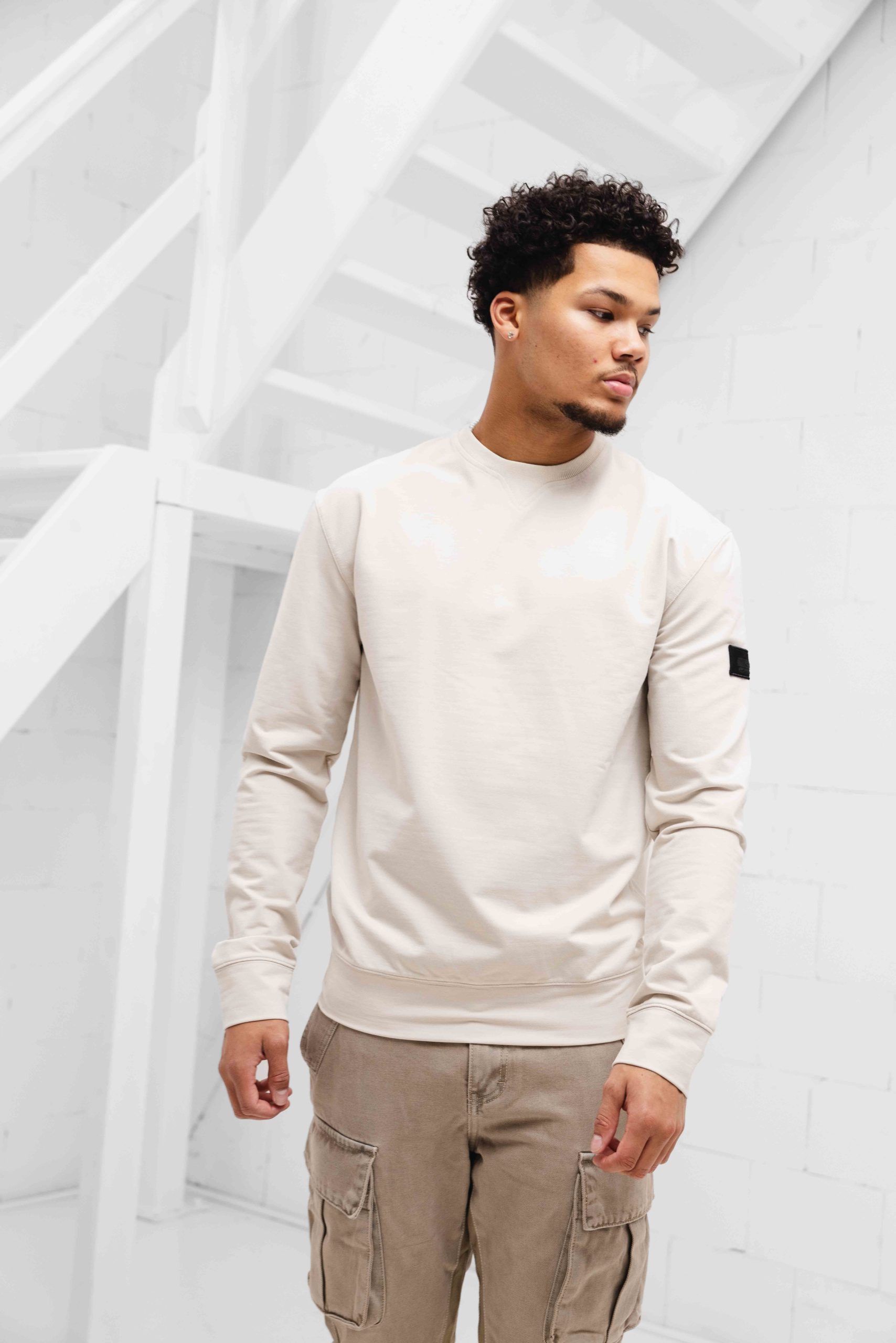 Cruyff Non Denim Sweater Heren Sand