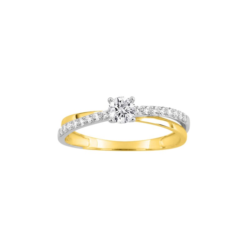 Bague Femme - Oxyde de zirconium - Or 18 Carats