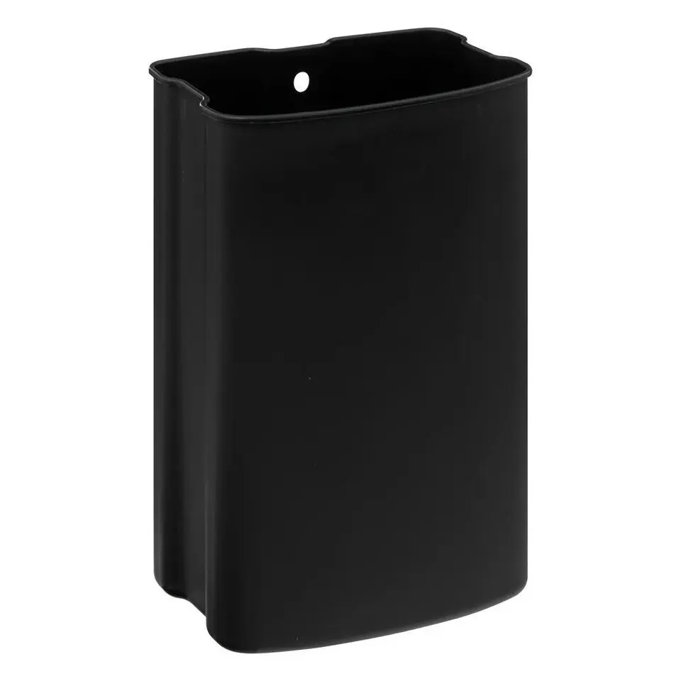 Prullenbak/pedaalemmer - zwart - metaal - 50L - 44 x 37 x 66 cm
