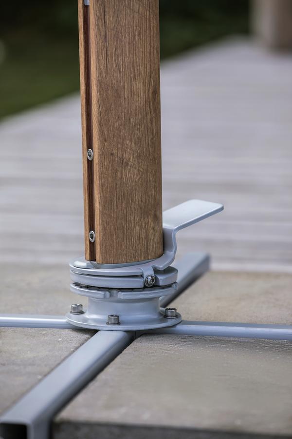 Dehner Ampelschirm Zypern, Holzoptik,
