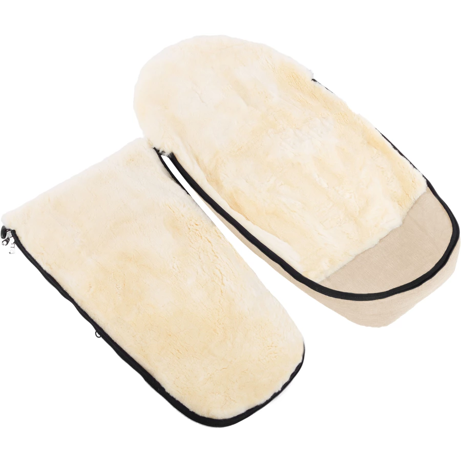 Werner Christ Baby Lammfellfußsack FLIMS cloud beige