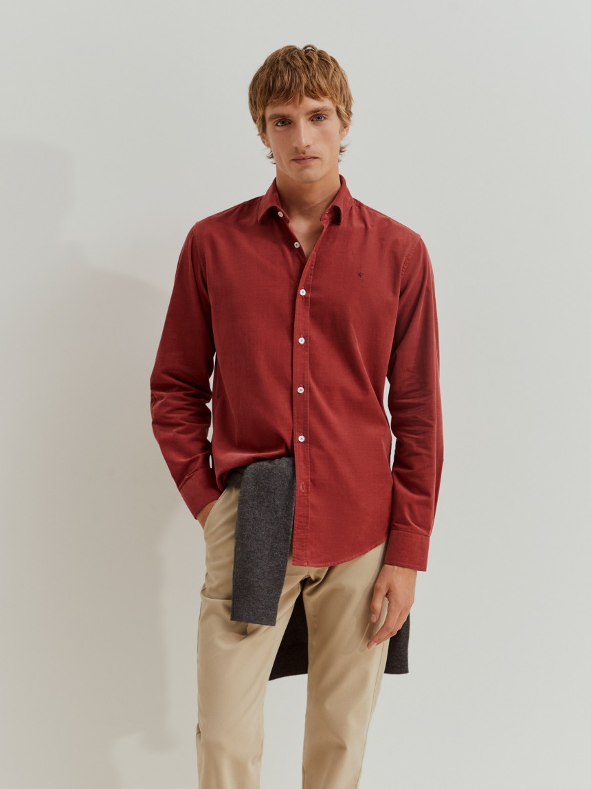 Camisa de bombazine slim fit