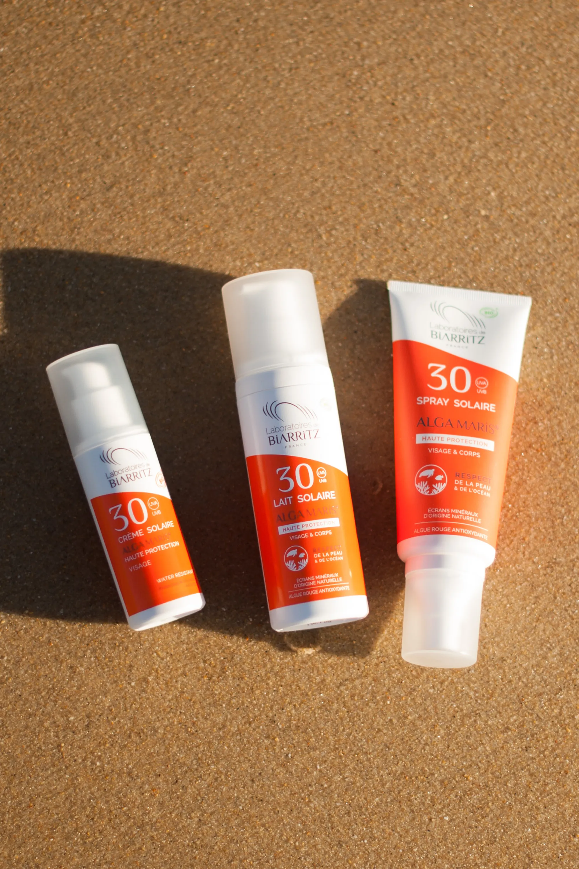 LABORATOIRES DE BIARRITZ Crème solaire minérale visage SPF30 Algamaris-50 ml