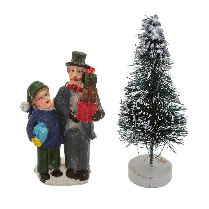 Santons avec sapin de Noël