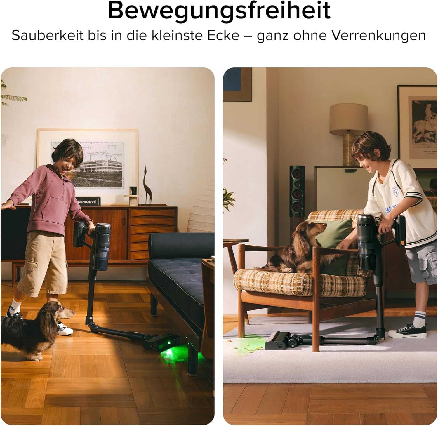 roborock H60 Ultra kabelloser Staubsauger, 210AW Saugleistung, 90 Min Laufzeit, 90° Flexibler Saugrohr, LED-Stauberkennung, Anti-Verhedderungsbürste für Teppiche, Hartböden & Tierhaare