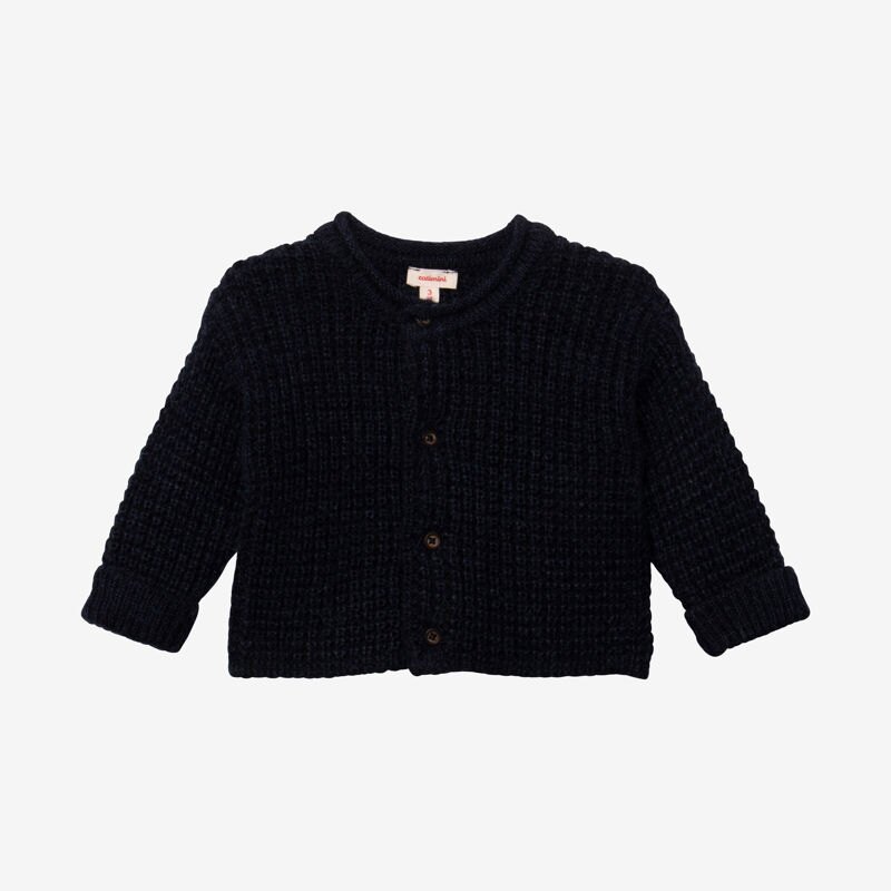 Cardigan bébé tricot marine bleu Catimini Bleu