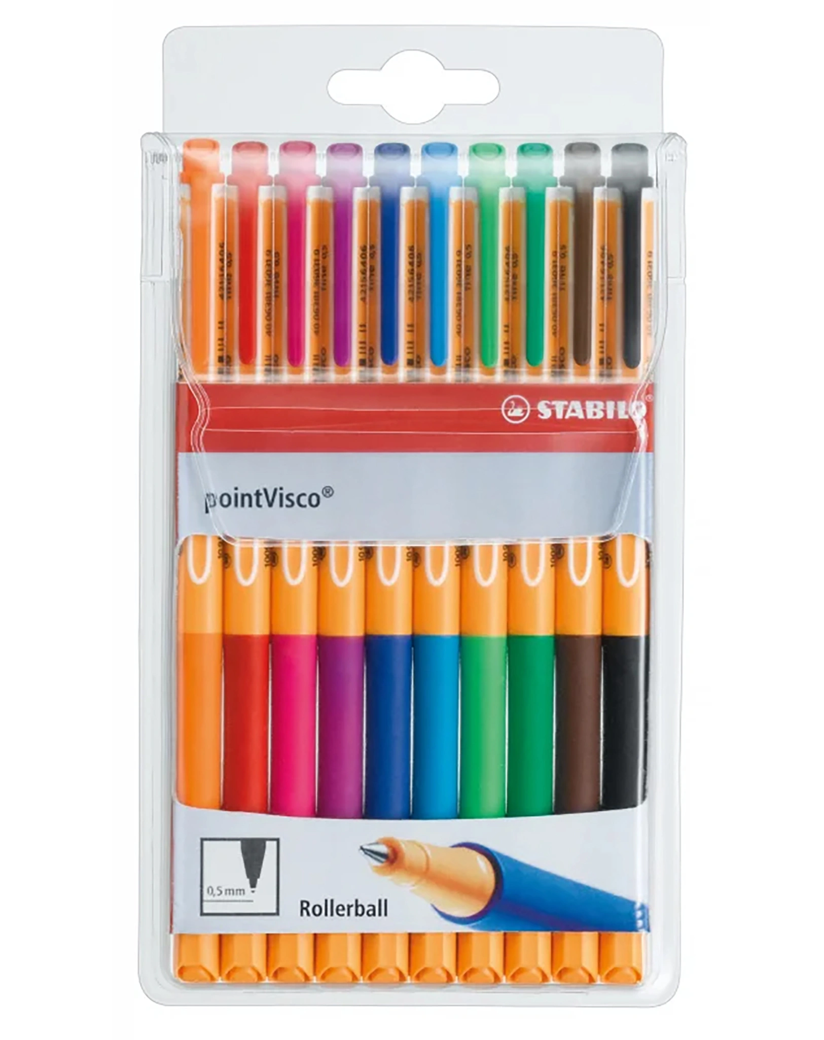 Tintenroller STABILO® pointVisco 10er-Pack