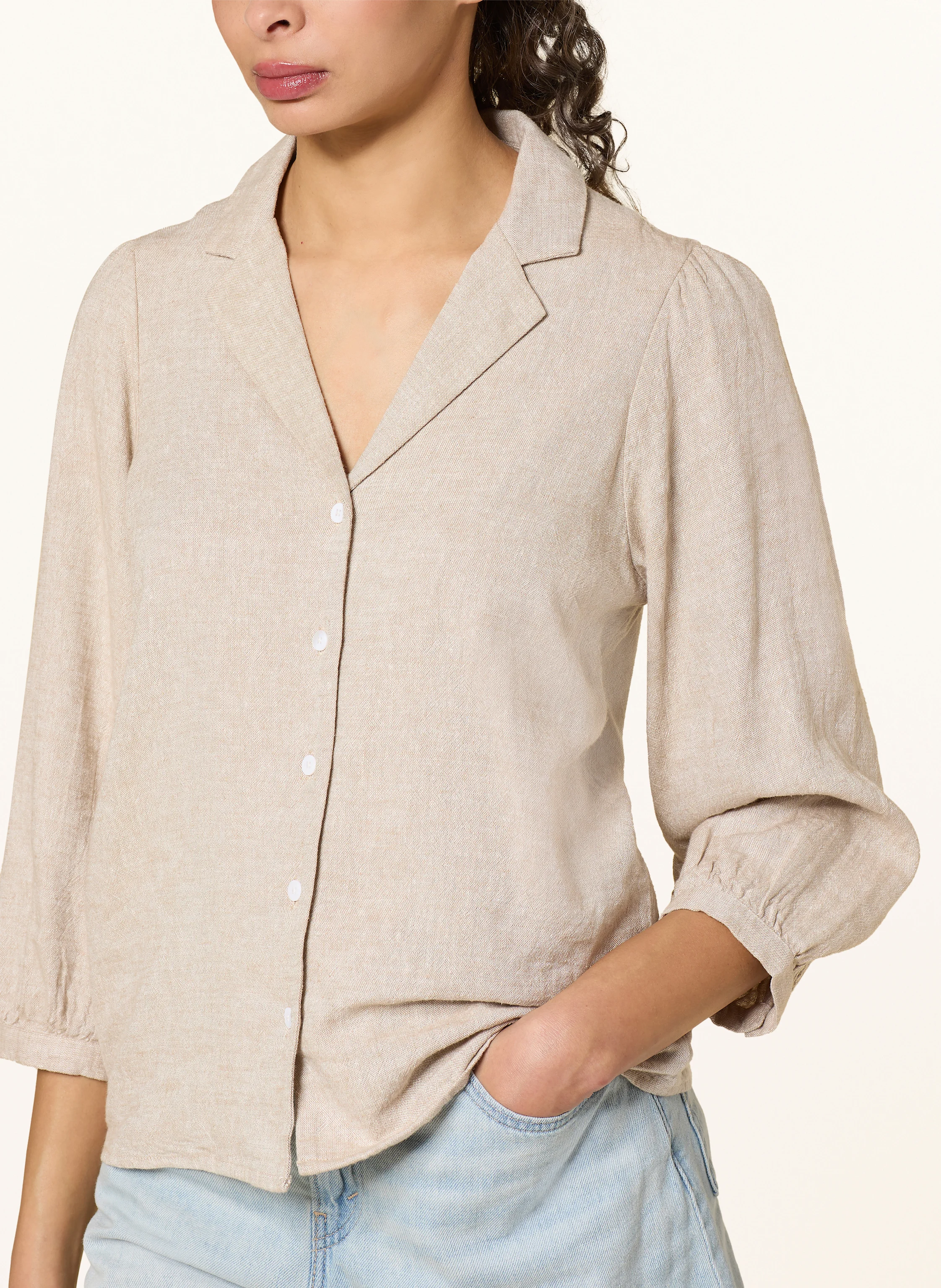 MSCH COPENHAGEN Bluse MSCHPENNIE GINIA mit Leinen und 3/4-Arm