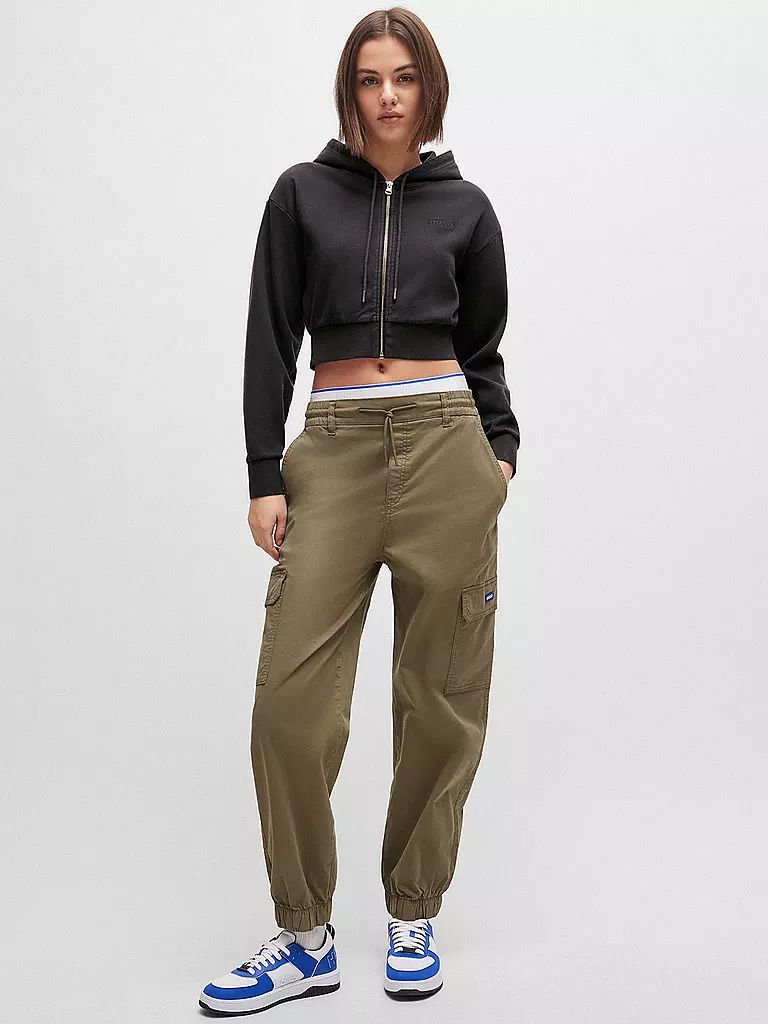 HUGO Sweatjacke DANETI schwarz