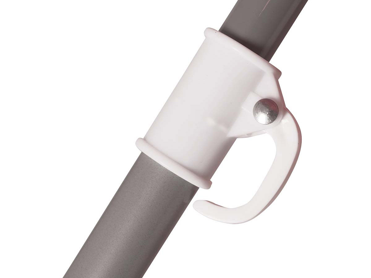 Bo-Camp Ø 200 cm parasol met knikarm - Grey