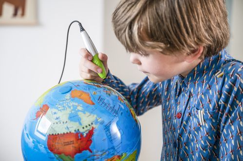 VTech - Mijn Interactieve Video Globe - Educatief Speelgoed - Multicolor - LCD