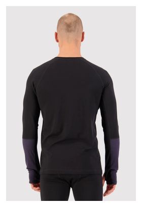 Maillot de Corps Manches Longues Mons Royale Olympus Gris/Noir