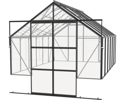 Vitavia Cassandra 9900 kas, enkelvoudig veiligheidsglas 3 mm, 257x385 cm, zwart