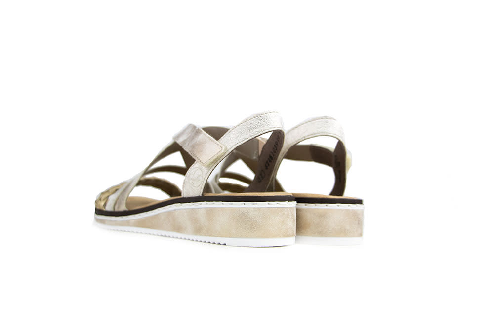 Rieker Sandaal Hellgold Beige Gold