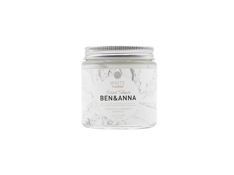 Ben & Anna Zahnpasta White Fluor 100 ml Natürliche Zahnpasta mit Fluor für strahlend weisse Zähne