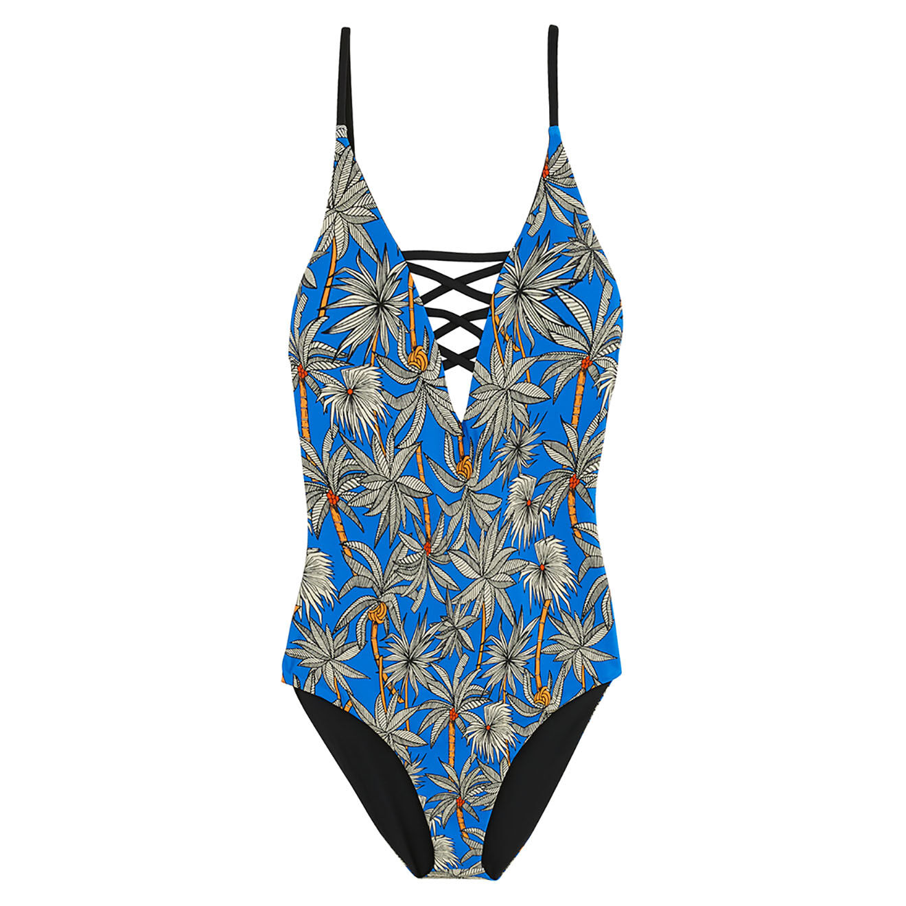 Wild Maillot de bain 1 pièce Titouan bleu/noir