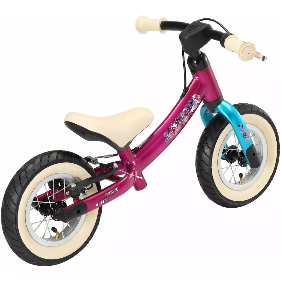 Bikestar Laufrad 10 Zoll Sport Flex berry, türkis