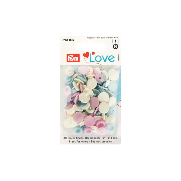 Prym-30 color snaps mix 12,4 mm