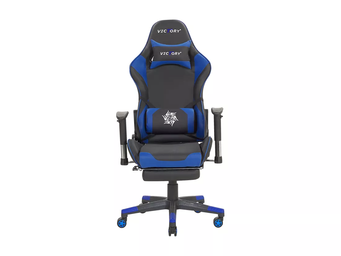 Siège de gaming VICTORY Cuir PU Bleu