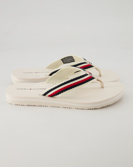 Tommy Hilfiger Comfort Sandal Pantoletten in Weiß