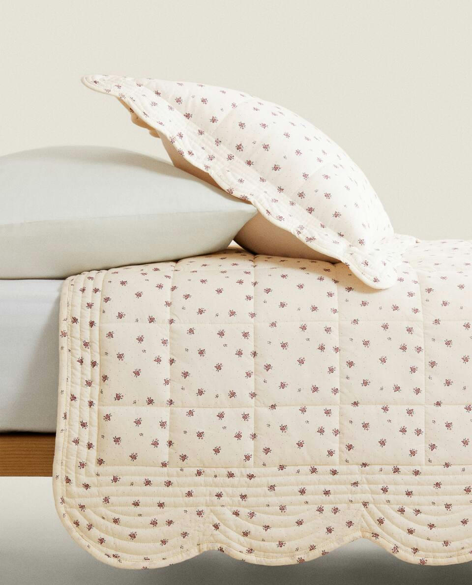 EDREDOM INFANTIL COM ESTAMPA FLORAL